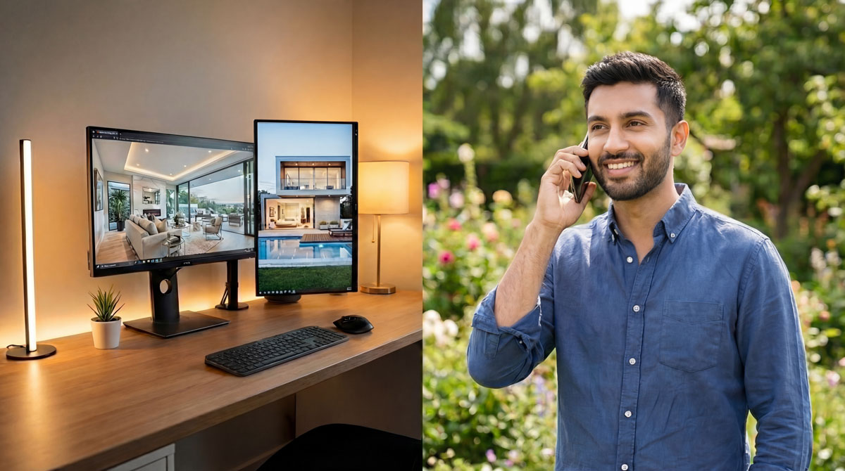 Estate Craft Media editor working on real estate photos